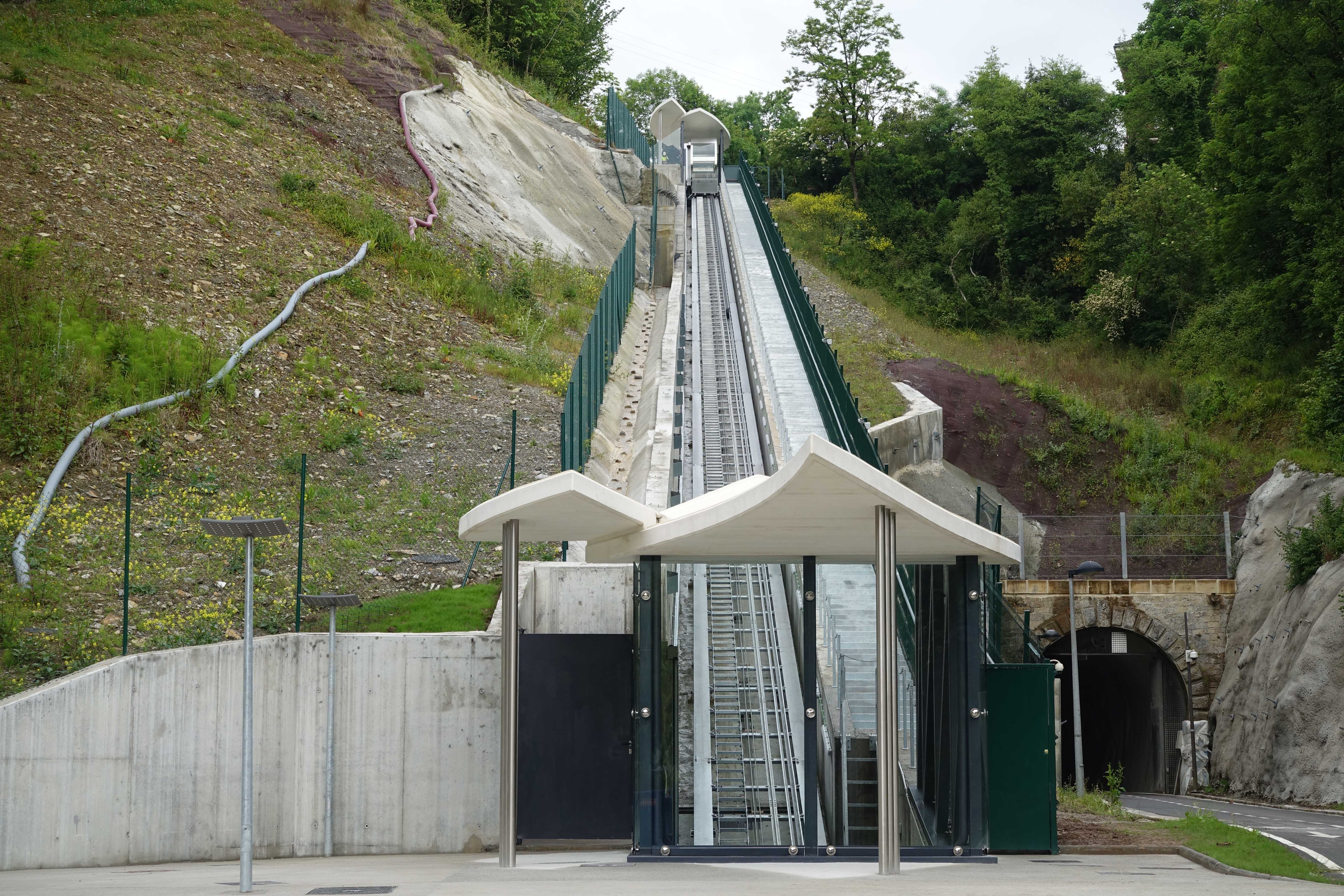 Primer ascensor inclinado de Donostia